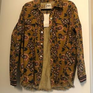 NWT Zara printed jacket M